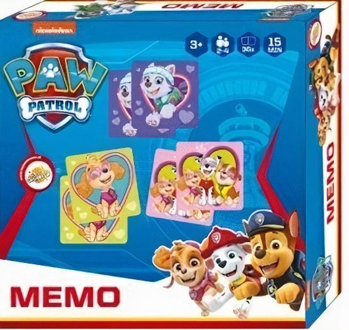 Nickelodeon Memory-spel Paw Patrol 17 Cm Karton Roze 36-delig