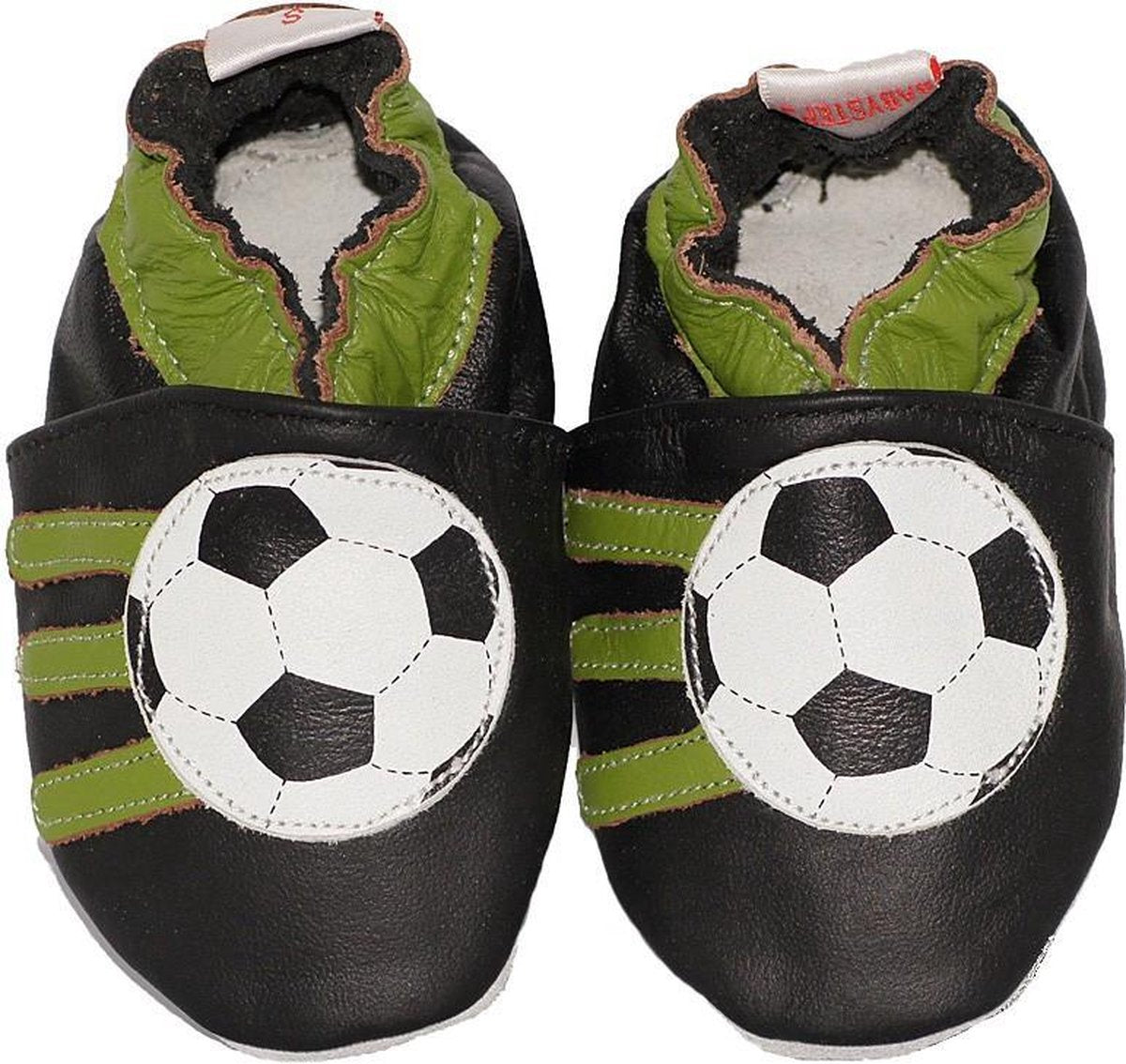 BabySteps slofjes Black soccer maat 24/25