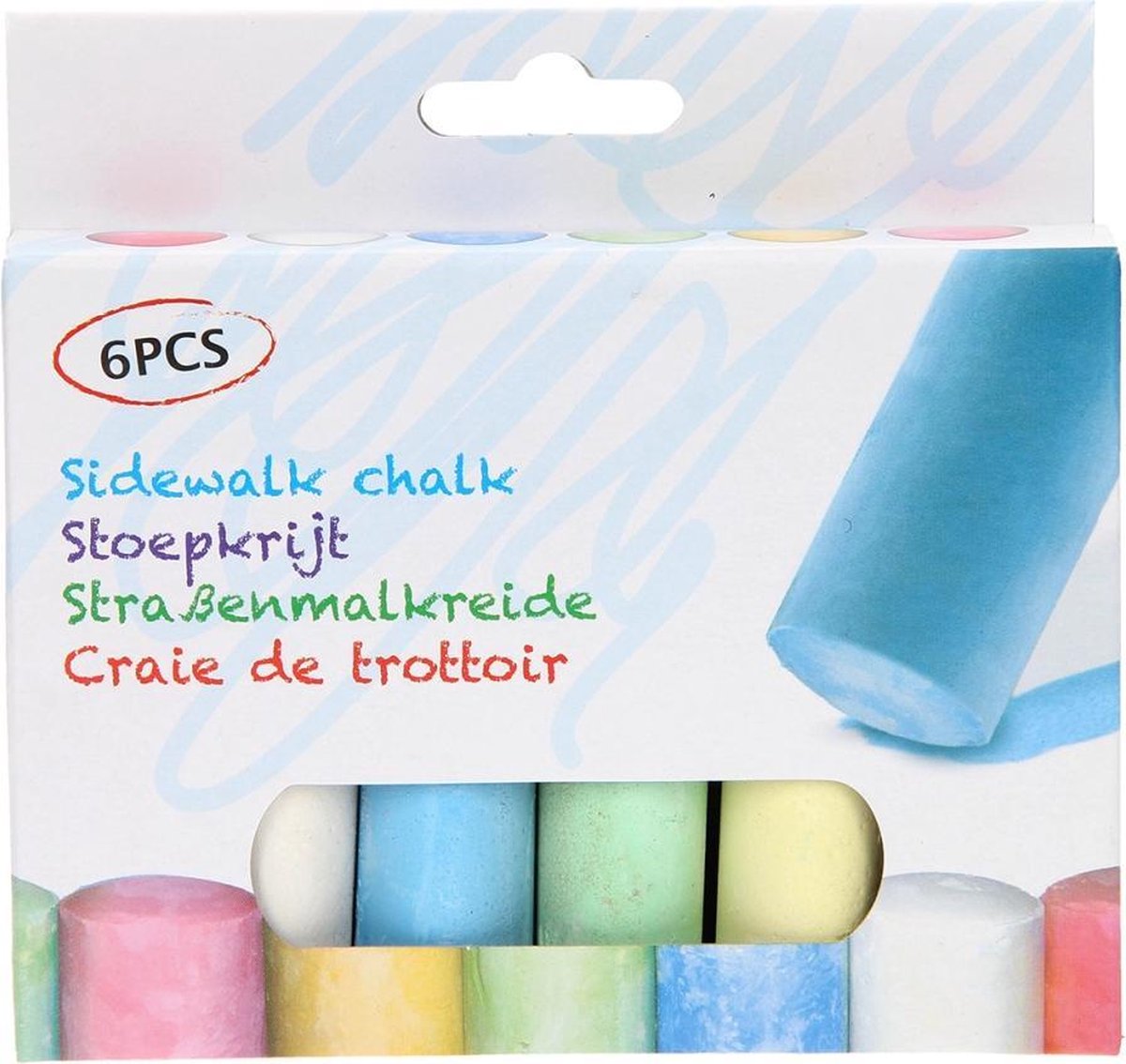 Free And Easy Jumbo Stoepkrijt 6 Stuks