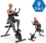 CAPITAL SPORTS Azura Fusion fiets hometrainer 3in1 cardio-/standing bike AB trainer 