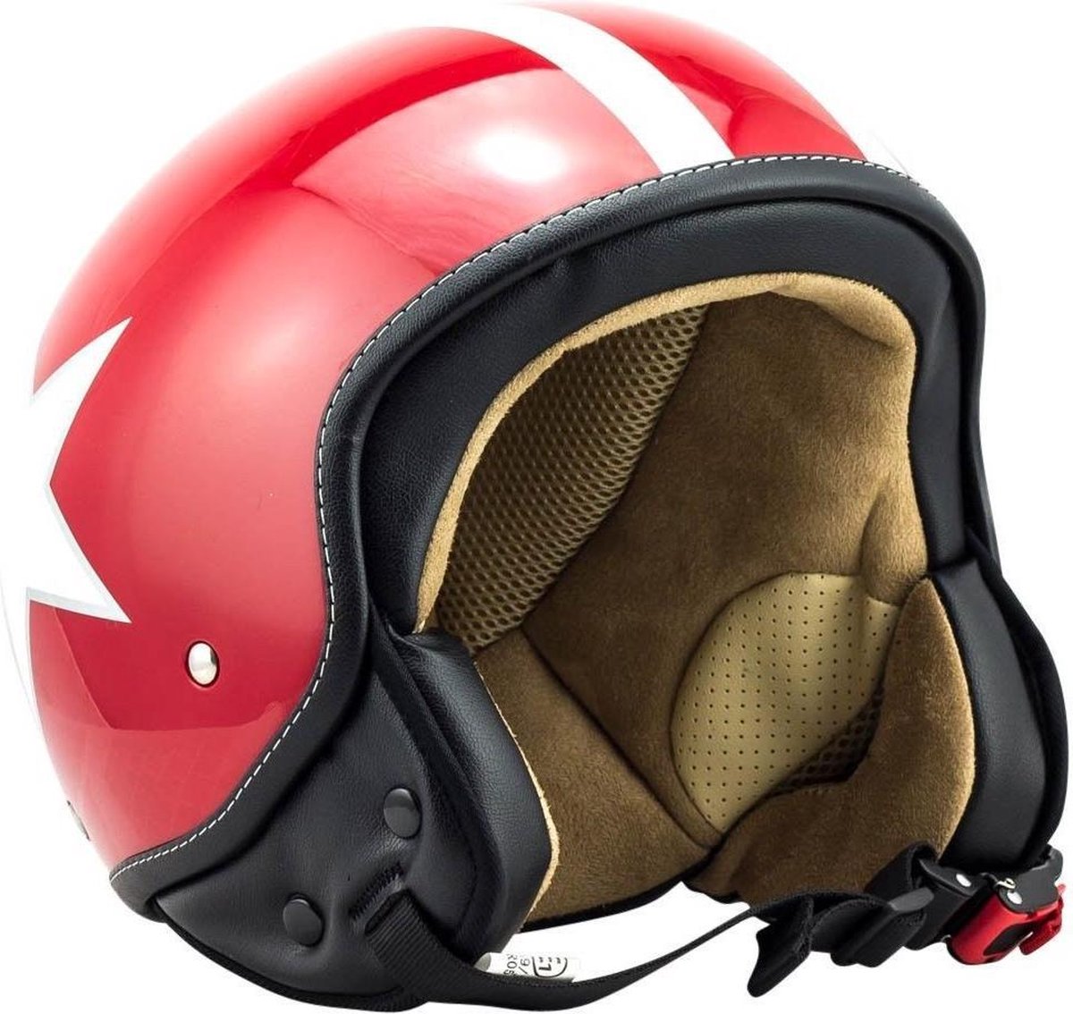 SOXON SP-302 RED Star alle ECE helmen goedgekeurd voor motor en scooter