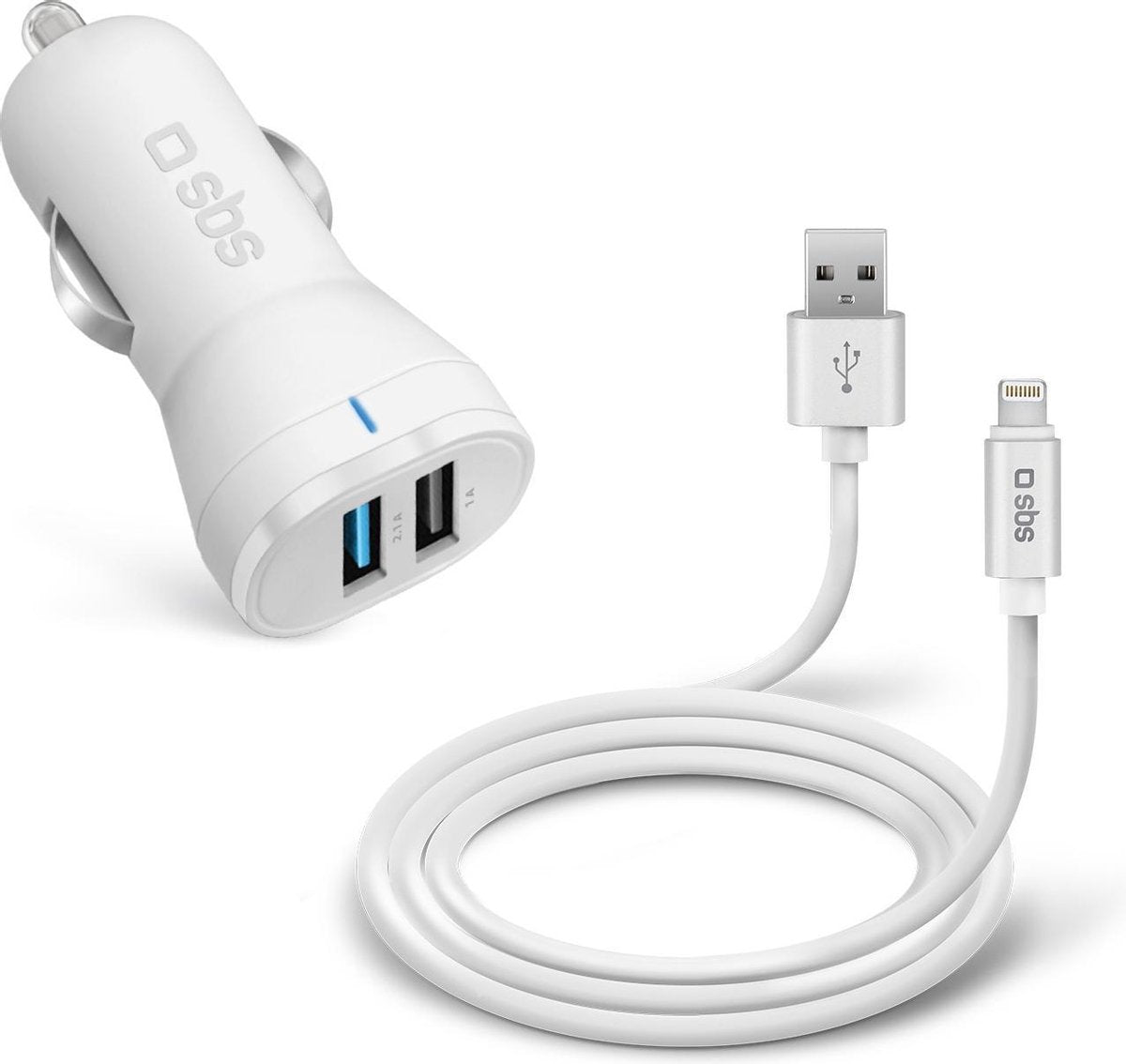 SBS MFi lightning car charger kit