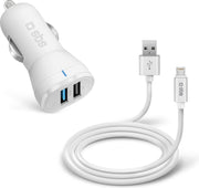 SBS MFi lightning car charger kit