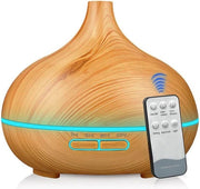 Aroma Diffuser 550ml met afstandsbediening en lemongrass olie - Vernevelaar - Luchtbevochtiger
