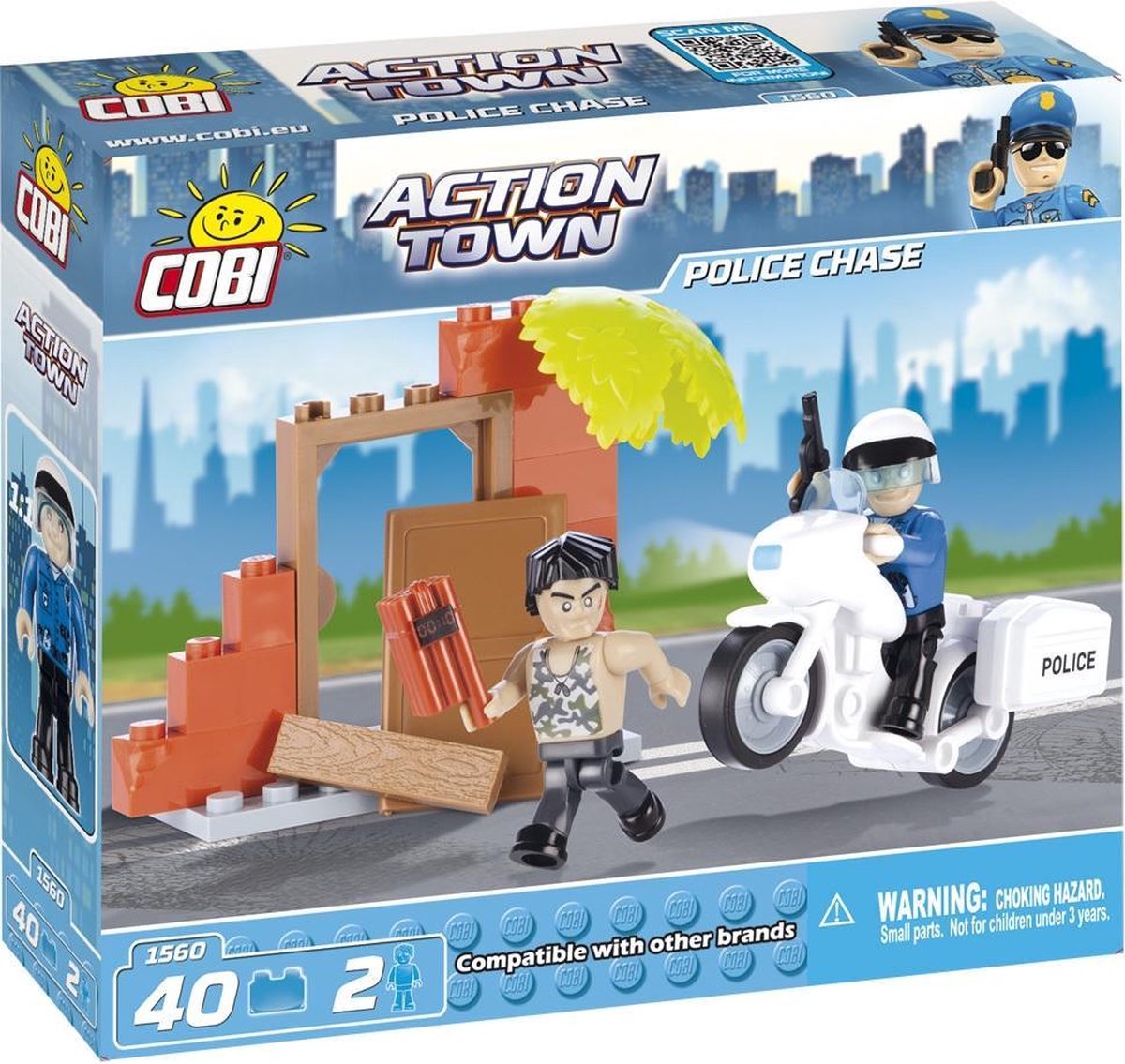 Cobi - Action Town 1560 - Politie Achtervolging