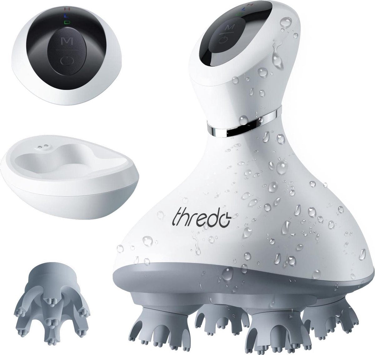 Thredo® Slimme Hoofdhuidmassager - Hoofd massage technologie | Huid Massage apparaat - Hoofdmassage apparaat - zelfmassage