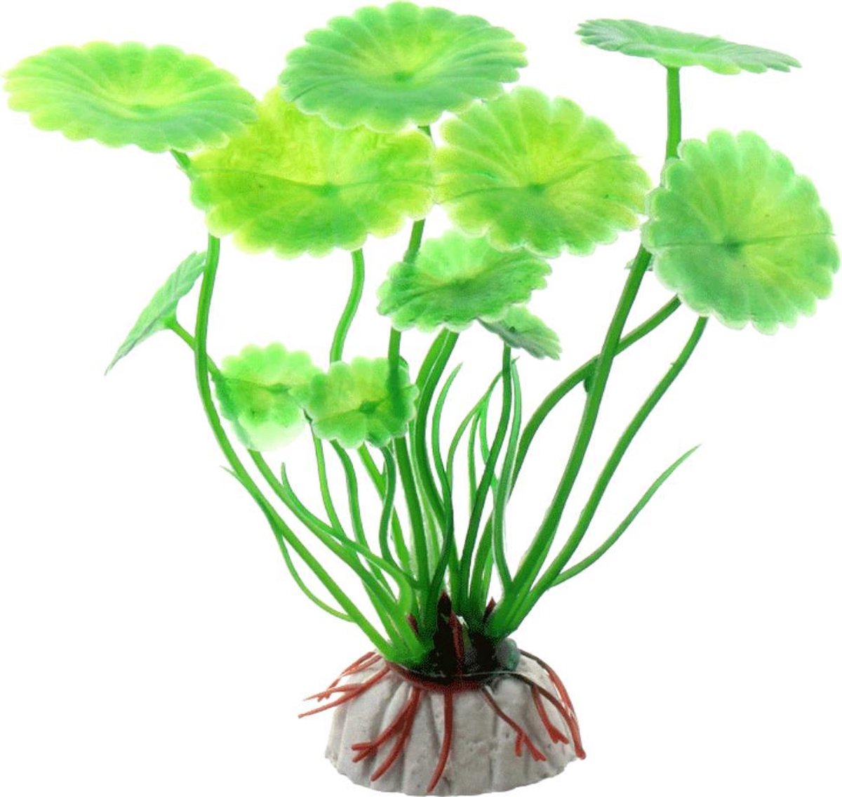 Winkrs - Nep Plantje op steen voor Aquarium of Terrarium - 10CM