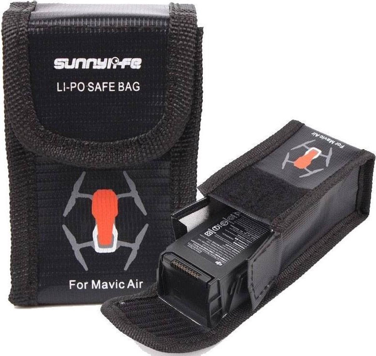 50CAL DJI Mavic Air Small LiPo accu battery safe bag (1 accu)