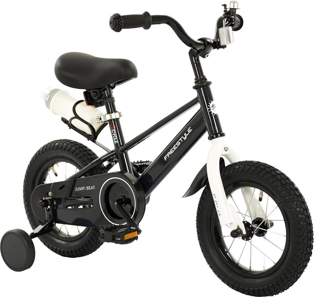 2Cycle Jump Kinderfiets - 12 inch - Zwart - Jongensfiets