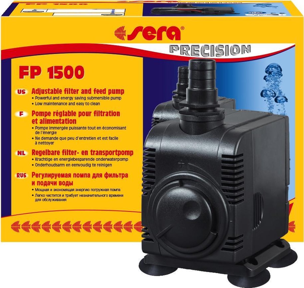 Sera aquarium pomp fp 1500 regelbaar