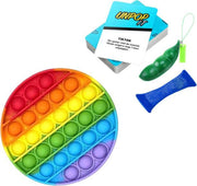 ZTWK© - Fidget toys pop it  - Fidget toys + 1 pea popper - Regenboog