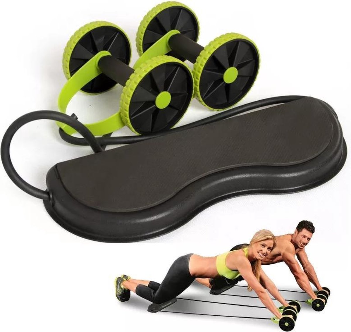 Fitness buikspierwiel- wiel roller- pull rope tool- buik trainen