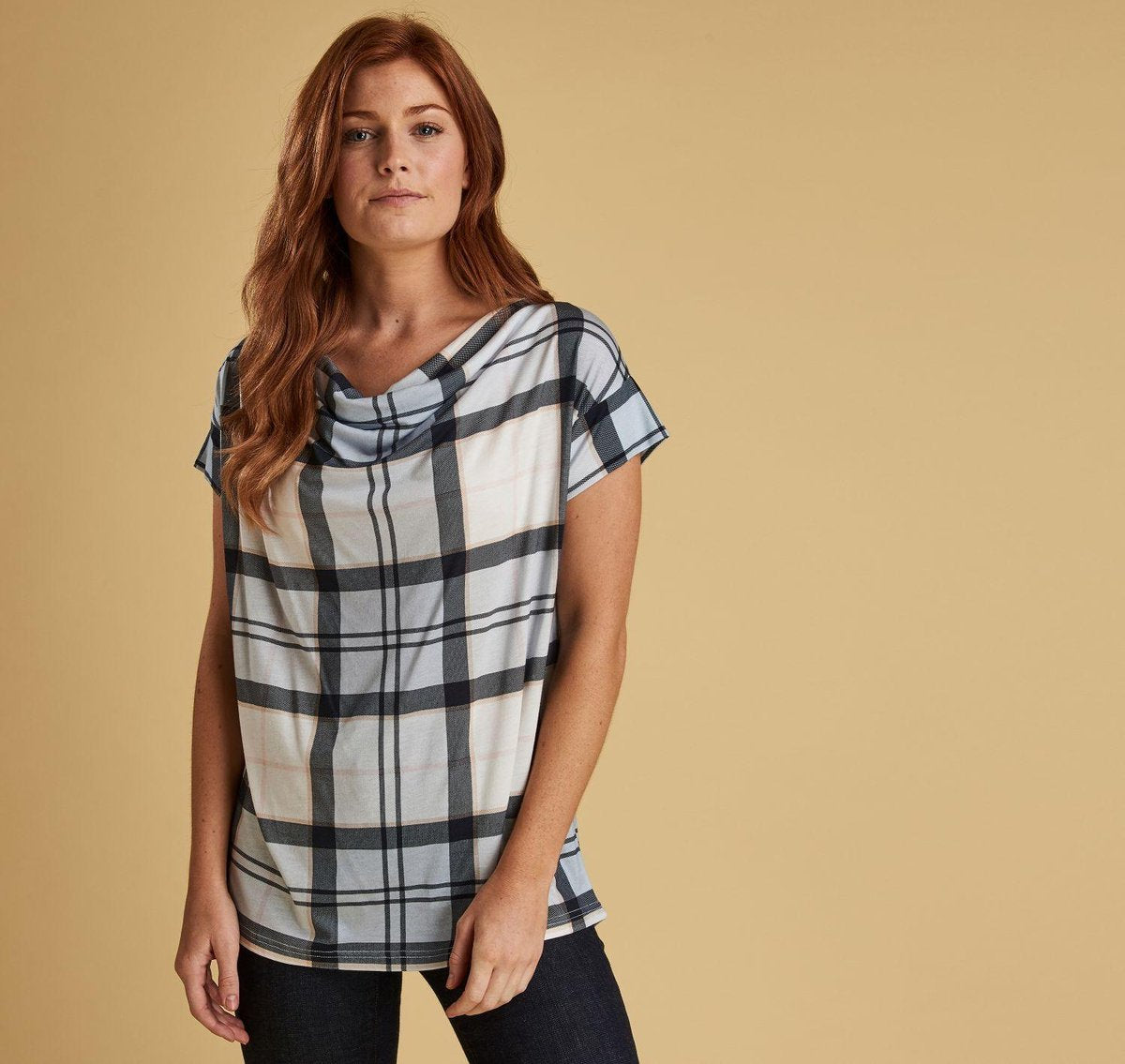 Barbour Redgarth Top LML0647BL21 fade blue tartan 38