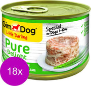 Gimdog Little Darling Pure Delight 150 g - Hondenvoer - 18 x Kip&Lam