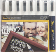 Krijtstift Securit SMA-510 schuin wit 2-6mm blister à 8st