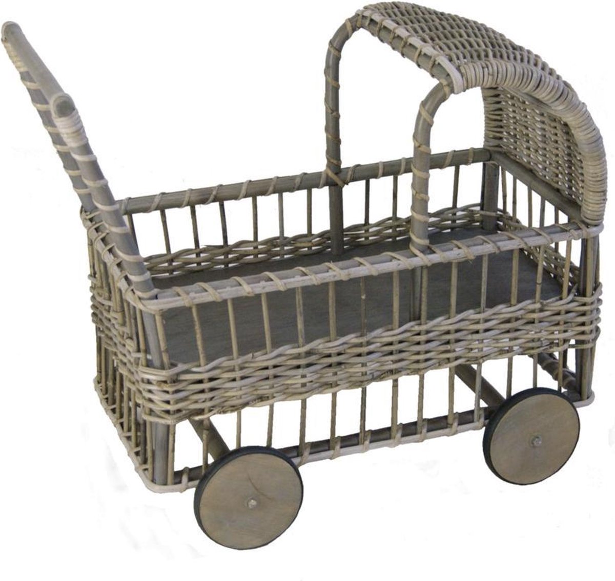 Rieten poppenwagen Leentje
