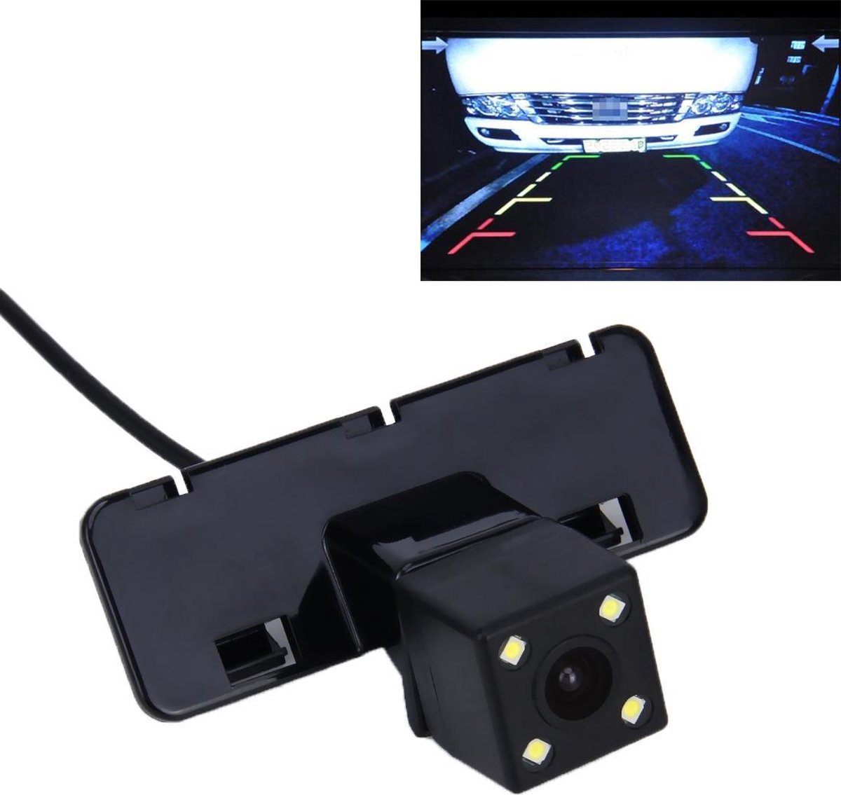 656 Ã— 492 effectieve pixel NTSC 60Hz CMOS II waterdichte auto achteruitrijcamera achteruitrijcamera met 4 LED-lampen voor 2008-2012 versie Grand Vitra