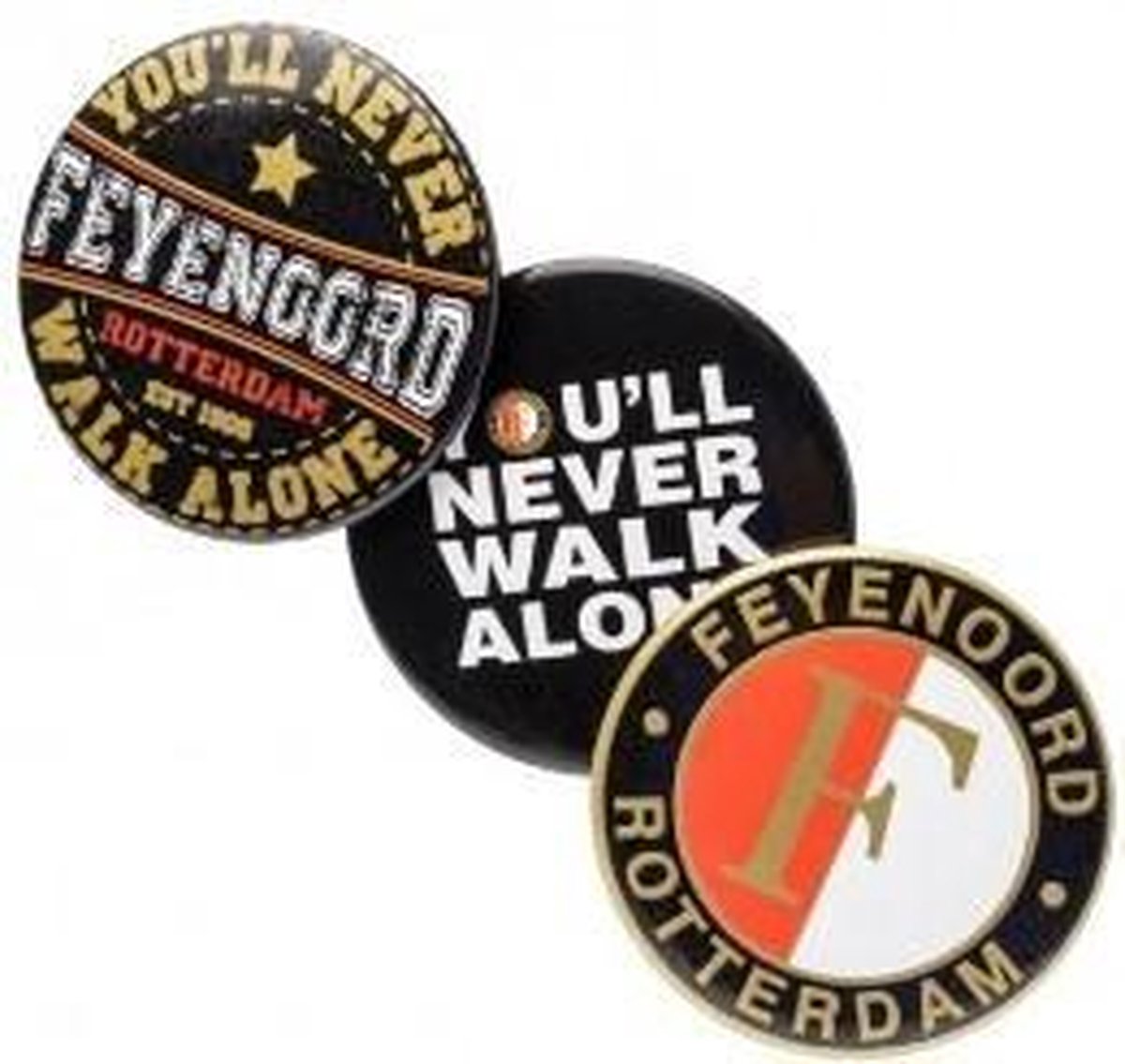 Feyenoord Buttonsset 3-pack