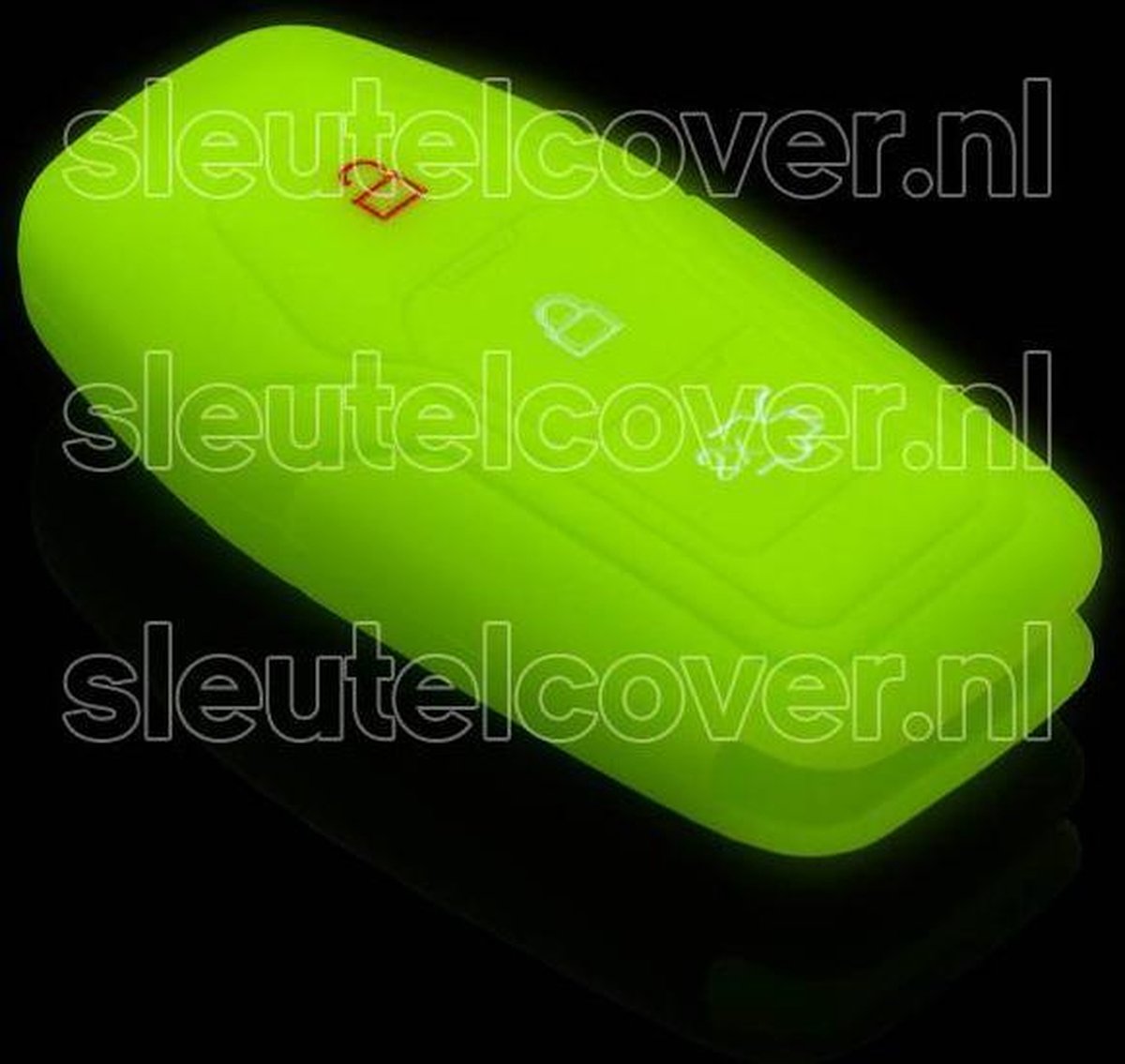 Ford SleutelCover - Glow in the dark / Silicone sleutelhoesje / beschermhoesje autosleutel