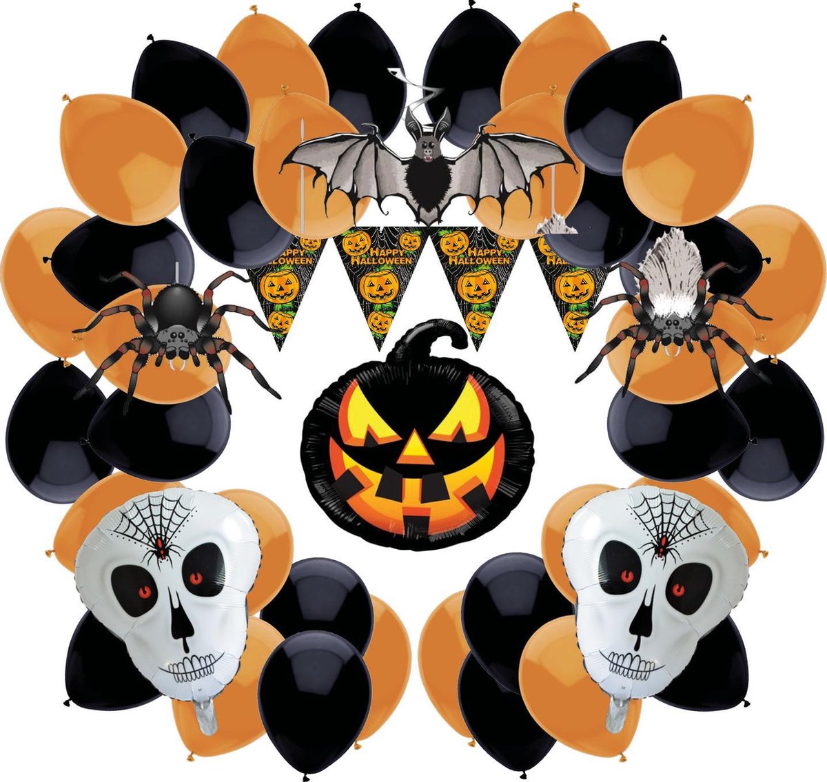 e-Carnavalskleding.nl Halloween versierpakket Large|Kant en klaar Halloween feestversieringspakket