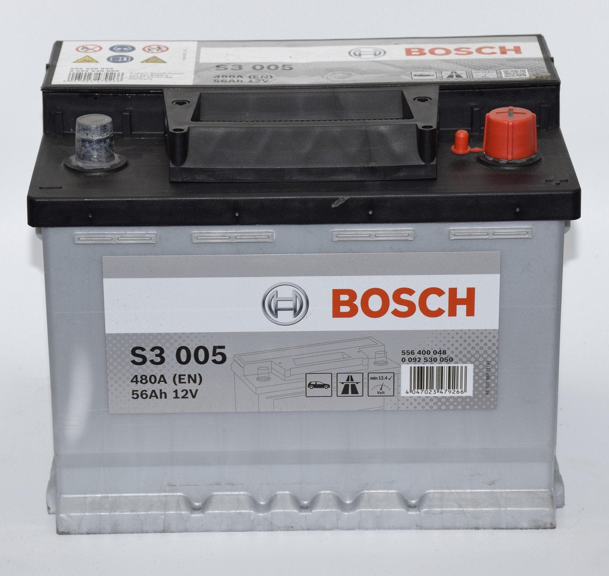 Bosch accu S3005 - 480A (EN) 56Ah 12V
