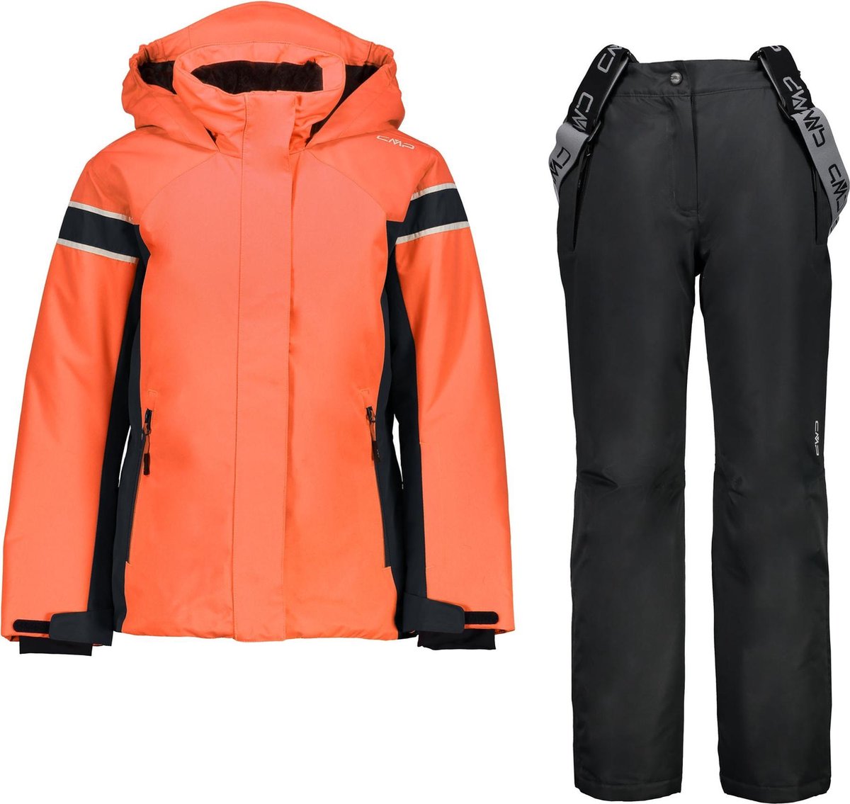 CMP CMP Girl Ski Set Skipak - Maat 152  - Unisex - oranje/zwart