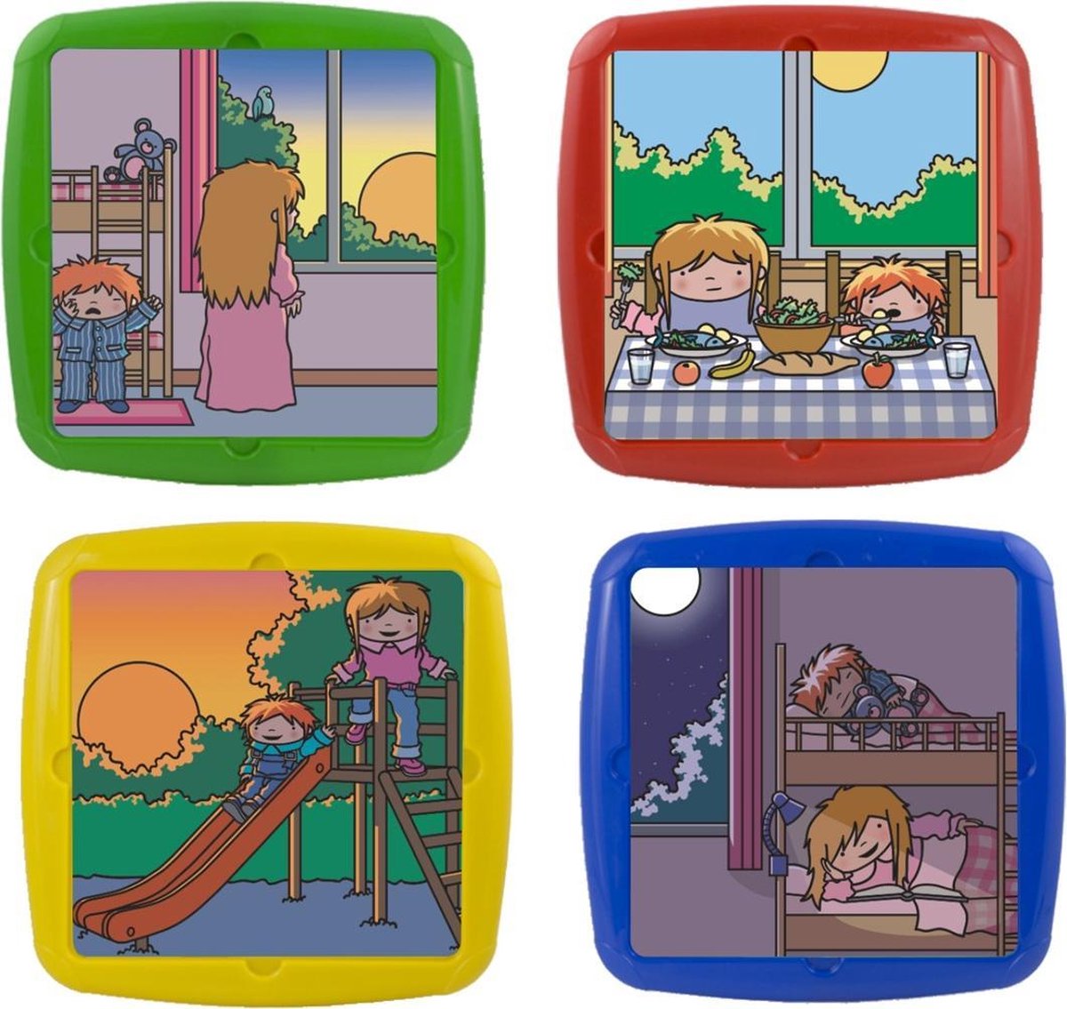 Miniland Leerpuzzels Primary Junior 6 Stukjes 26 Cm 4 Stuks
