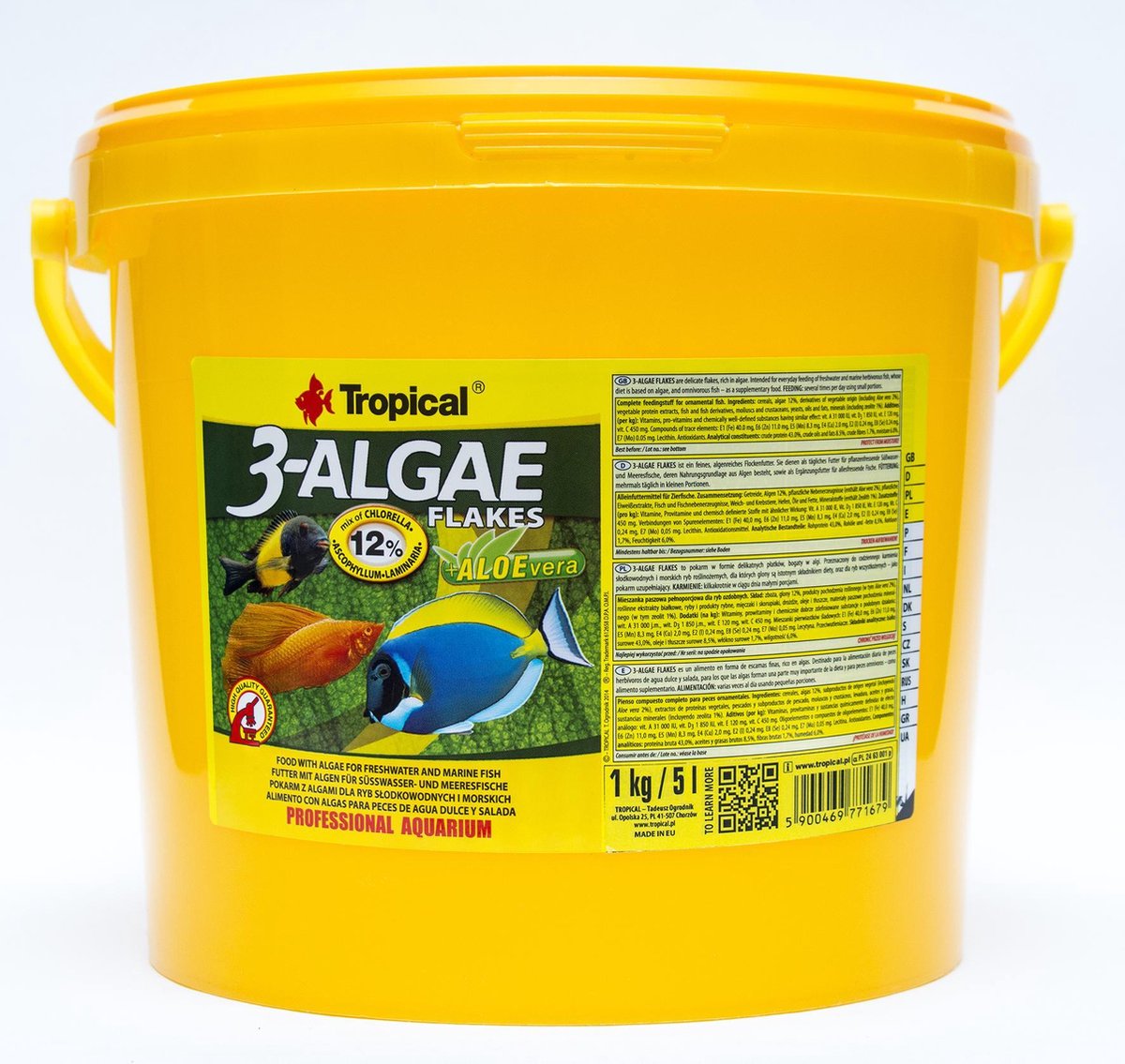TROPICAL visvoer 3-Algae Flakes   5l / 1kg