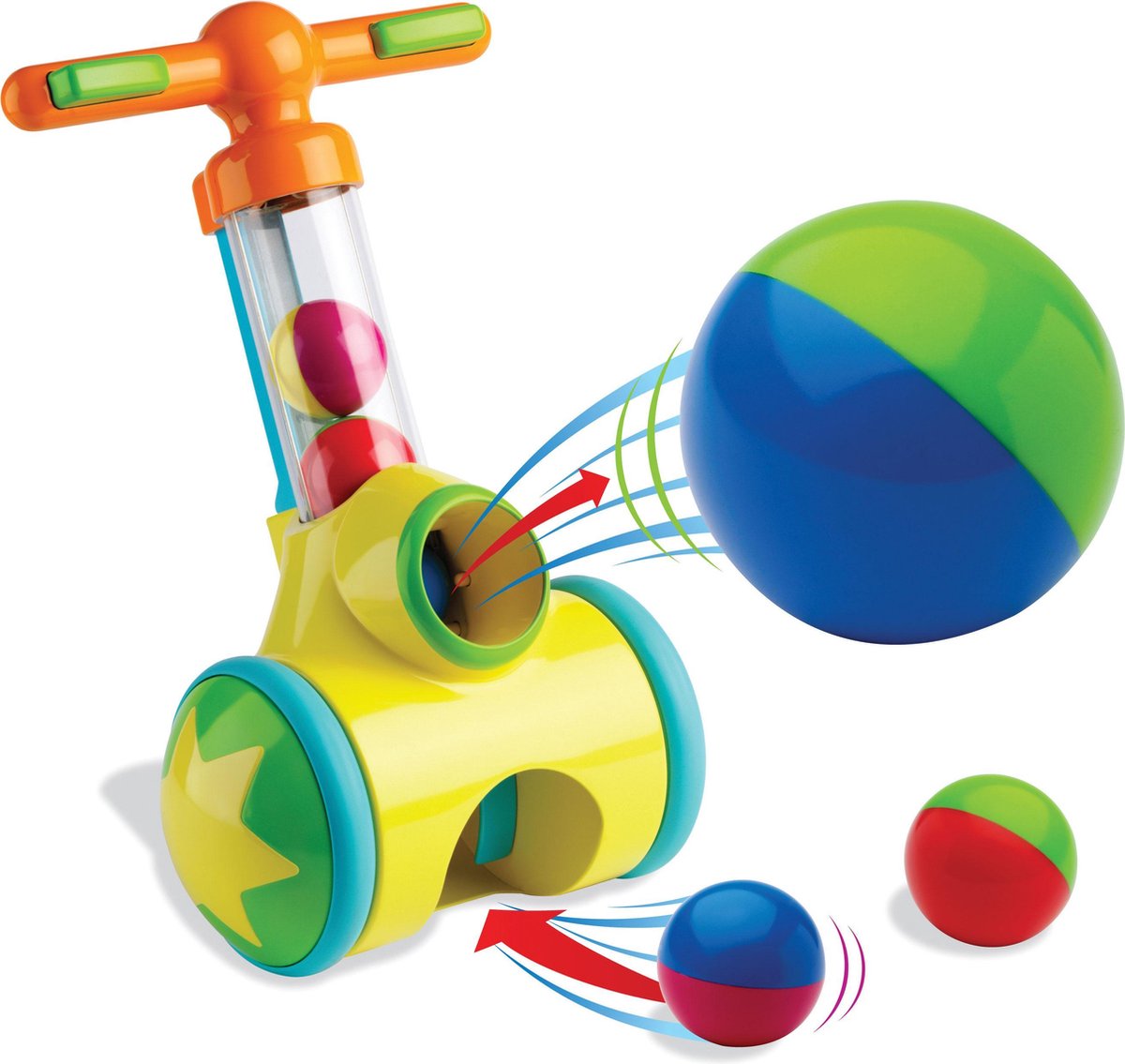 TOMY Rol op & Schiet Loopwagen