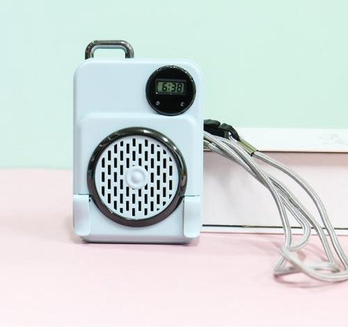DM-45 Student Outdoor Hanging Neck USB-ventilator Draagbare mini-handventilator (lichtblauw)