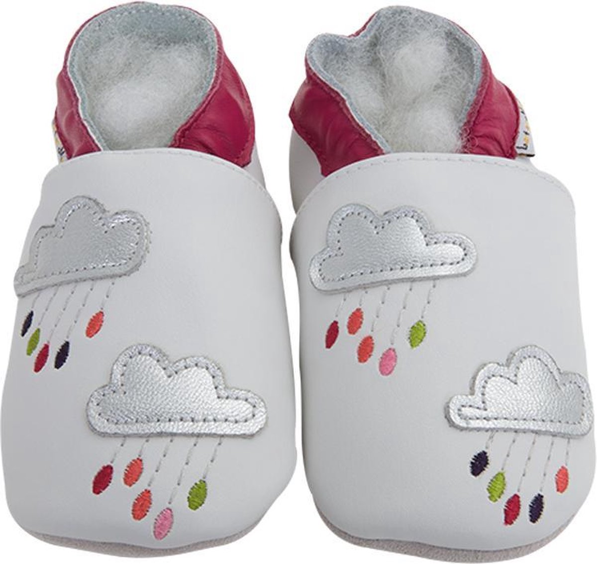 Lait et Miel - Babysloffen - Leer - 12 tot 18 maanden - Wolkjes