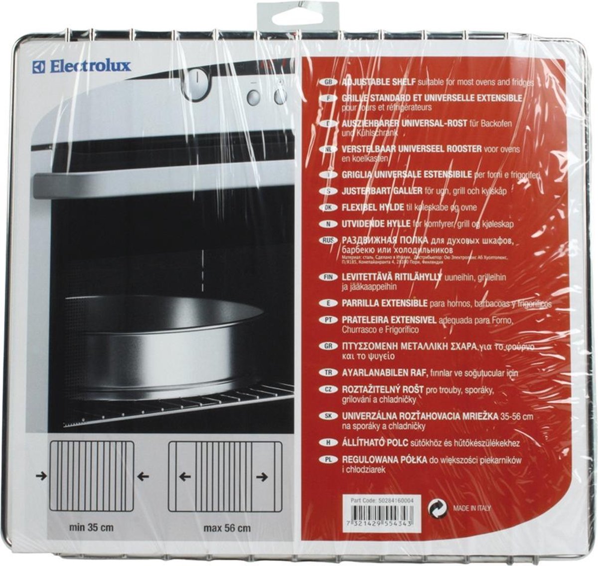 Electrolux uittrekbaar ovenrooster - E4OHGRI1 - universeel