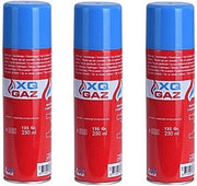 3x Busje aansteker gas / butaan gasfles 250 ml