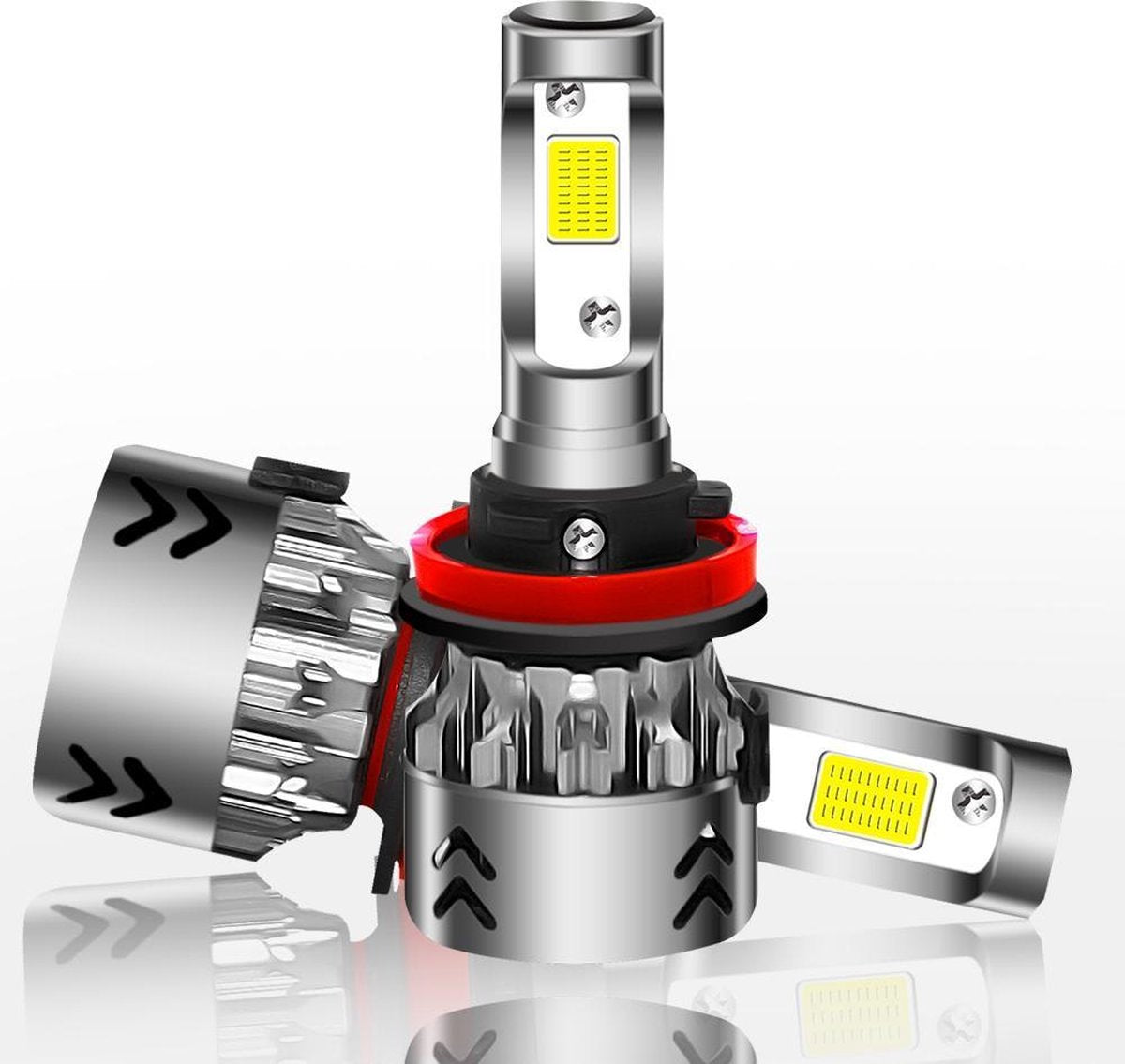 2 STKS H11 27 W 3000LM 6000 K Pure Wit COB Chips LED Koplamp Bollen Conversie Kit
