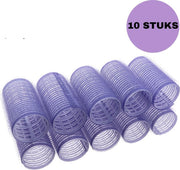 Professionele Haarkrulset 10-delig - Heatless Curls Krulspelden - Watergolf Haarrollers - Kleefrollers