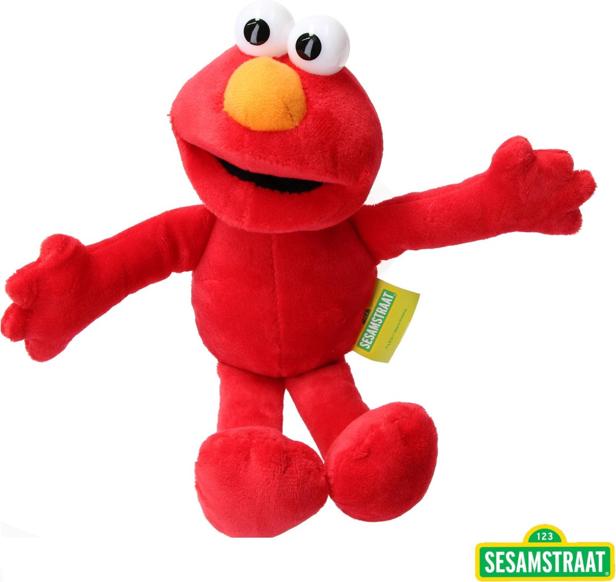 Sesamstraat Pluche Elmo 25cm|de Originele Knuffel