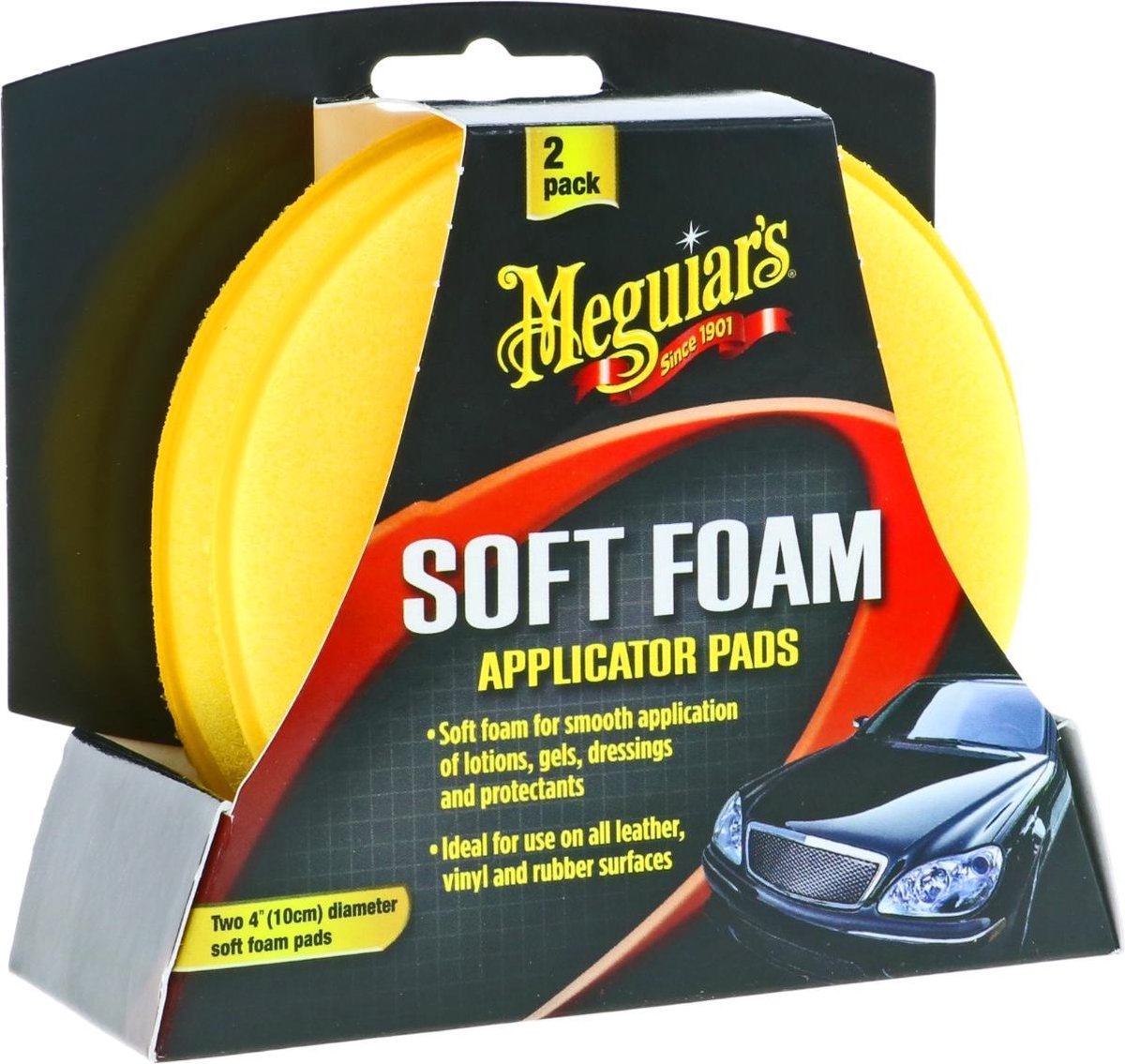 Meguiars X3070 Gold Class High Tech Applicator Pad (Soft Foam) - 2 Pack