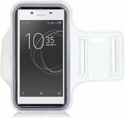 Sony Xperia L1 Sportarmband Hardloopband Wit