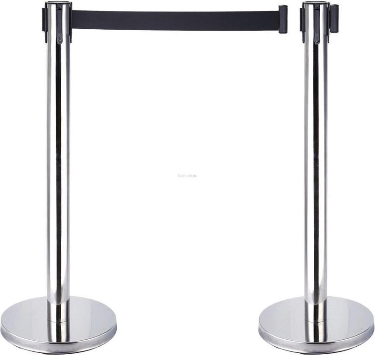 Dexters® Afzetpaal | Afzetlint | Wachtrijsysteem | Wachtrij Paal | Security | Verstelbaar | 2 Stuks