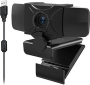 FullHD Webcam met Microfoon - Wide Angle & Privacy Cover - Fixed Focus