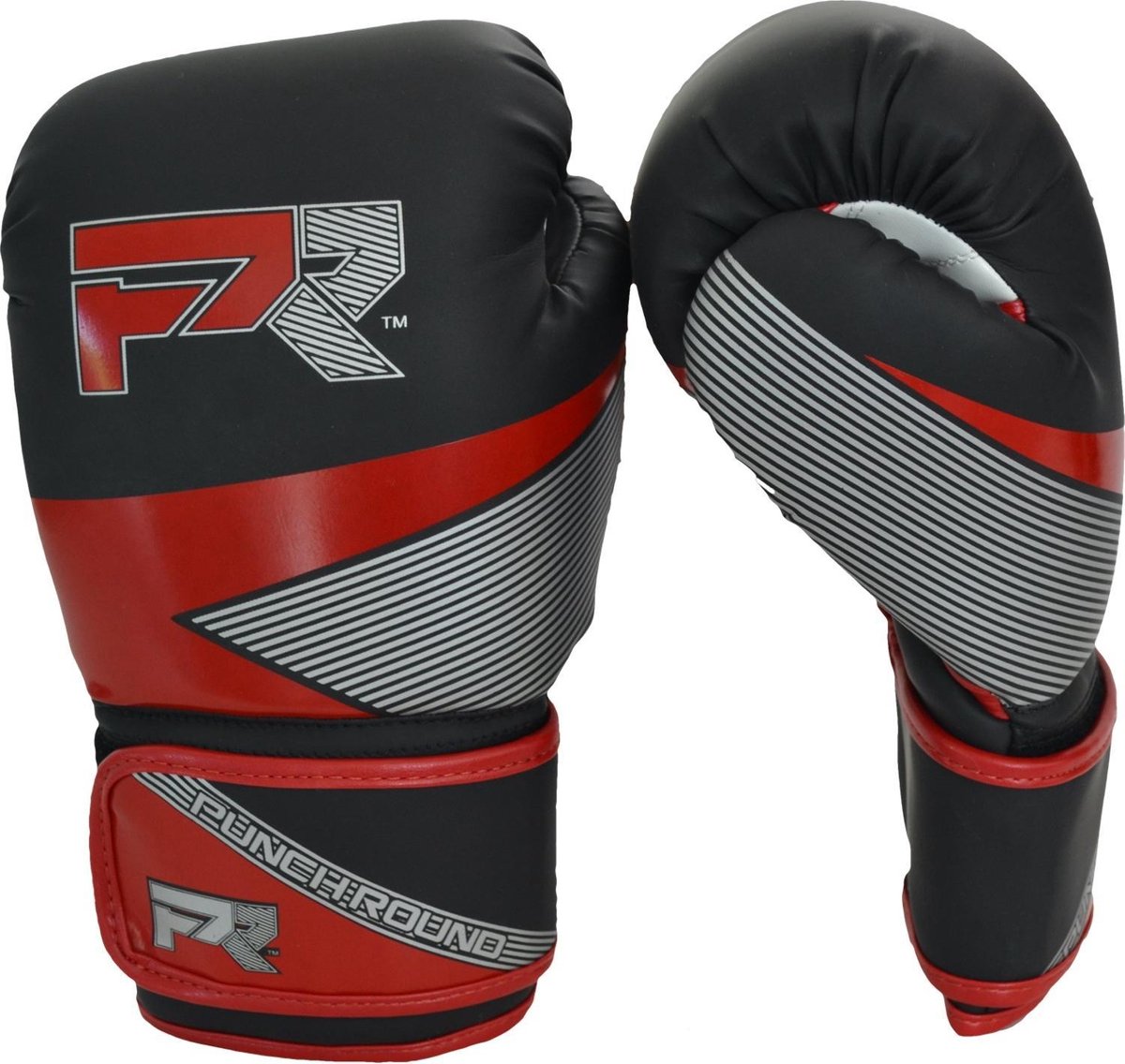Punch Round Bokshandschoenen Evoke Zwart Rood Kies hier uw maat Bokshandschoenen: 10 OZ