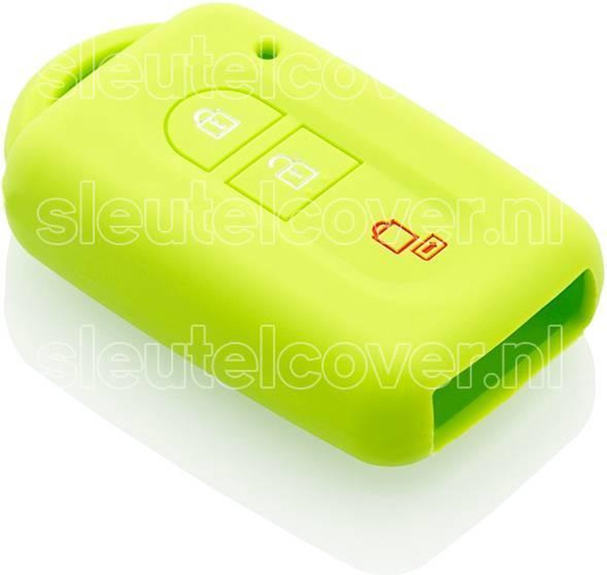 Nissan SleutelCover - Lime groen / Silicone sleutelhoesje / beschermhoesje autosleutel