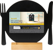 Tafelkrijtbord met houten voet - Bord - Incl. 1 krijtstift