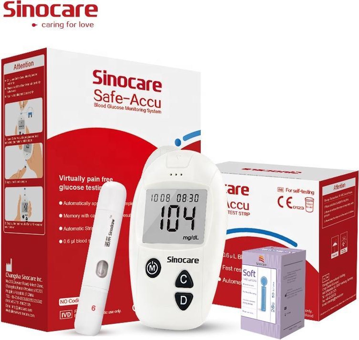 Sinocare - sinocare bloedglucosemeter