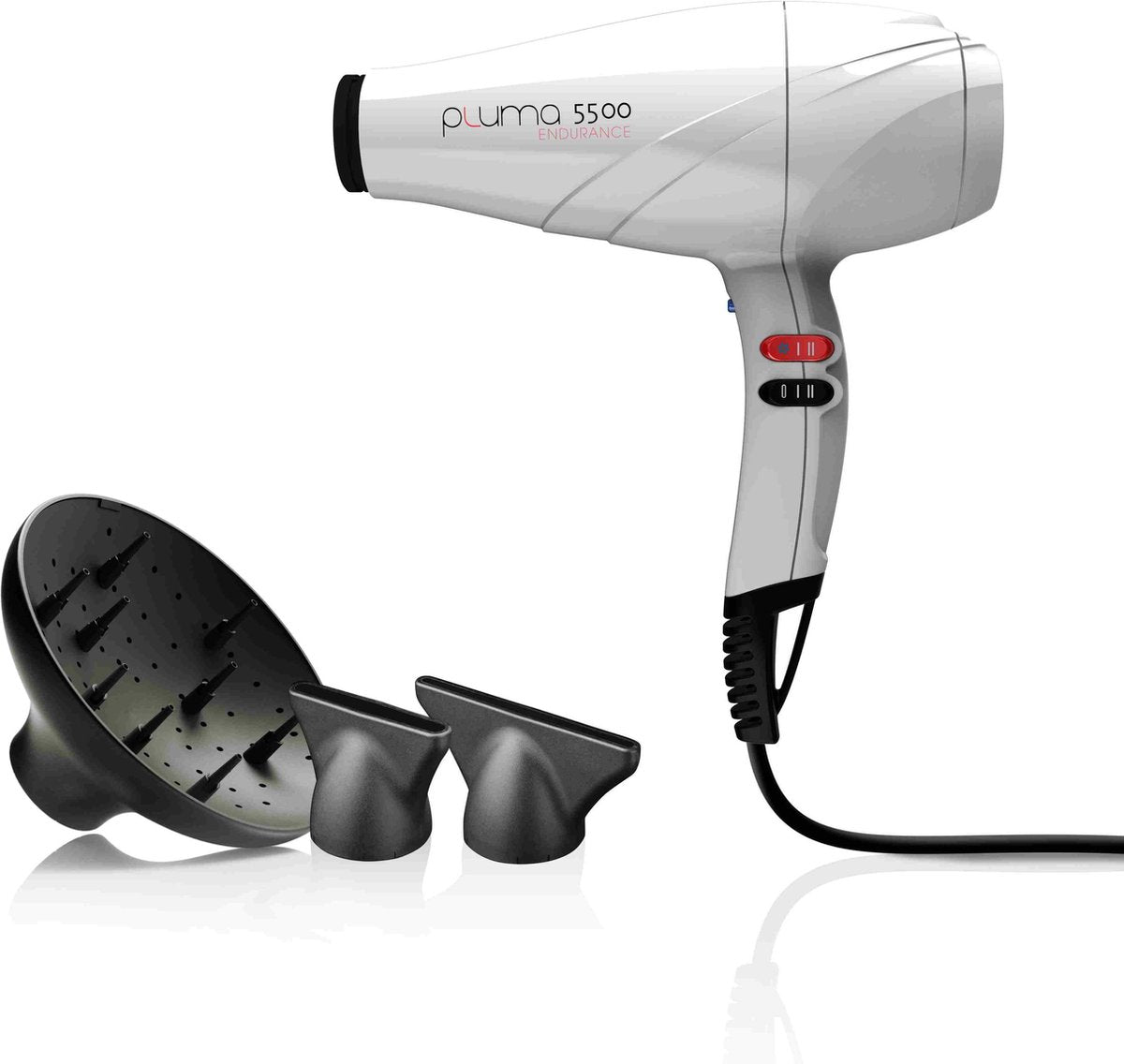 Ga.ma Pluma 5500 Endurance Hairdryer Haardroger White 1stuks