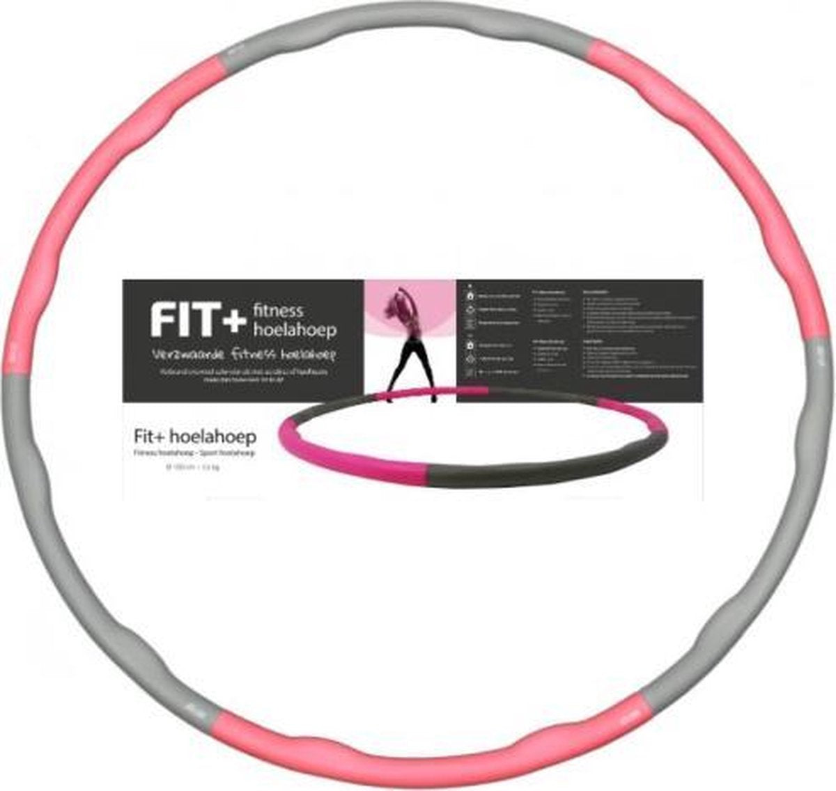 Sportbay® FIT+ fitness hoelahoep (1.8 kg) incl DVD