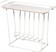 Maze Organizer Met Los Dienblad 62 X 26 Cm Staal Wit 2-delig