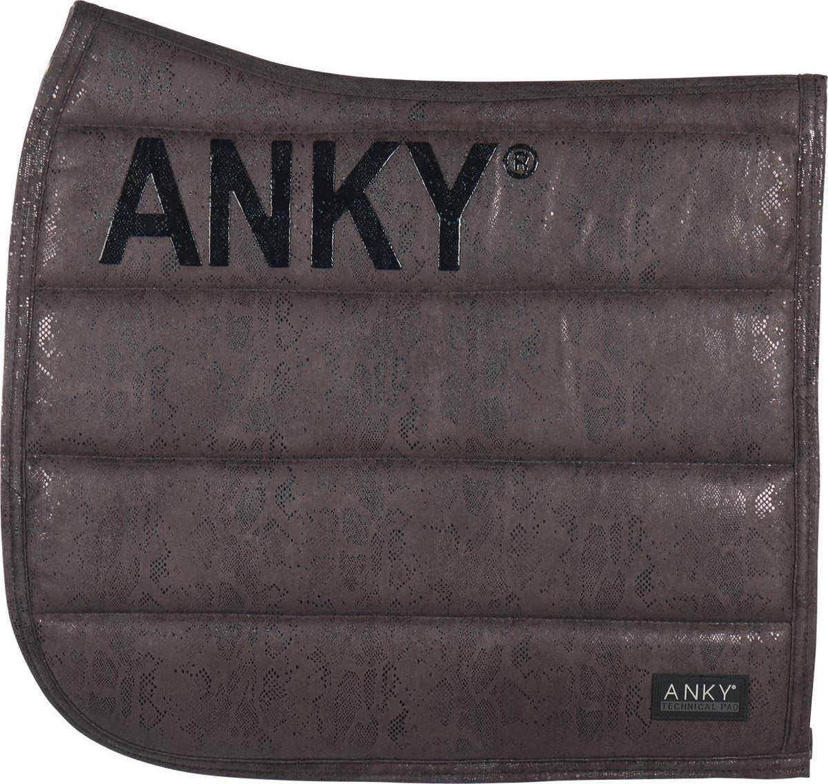 Anky Zadeldek  Limited Edition Suede Glitter - Dark Grey - dressuur Full