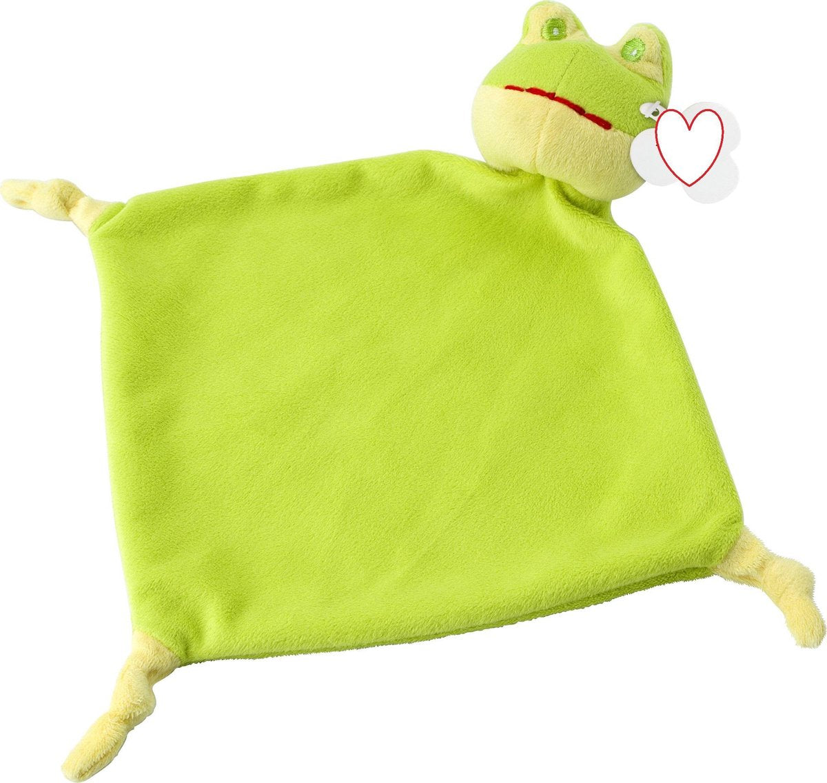 Knuffeldoekje Kikker in het groen - pluche tutdoekje - baby speelgoed