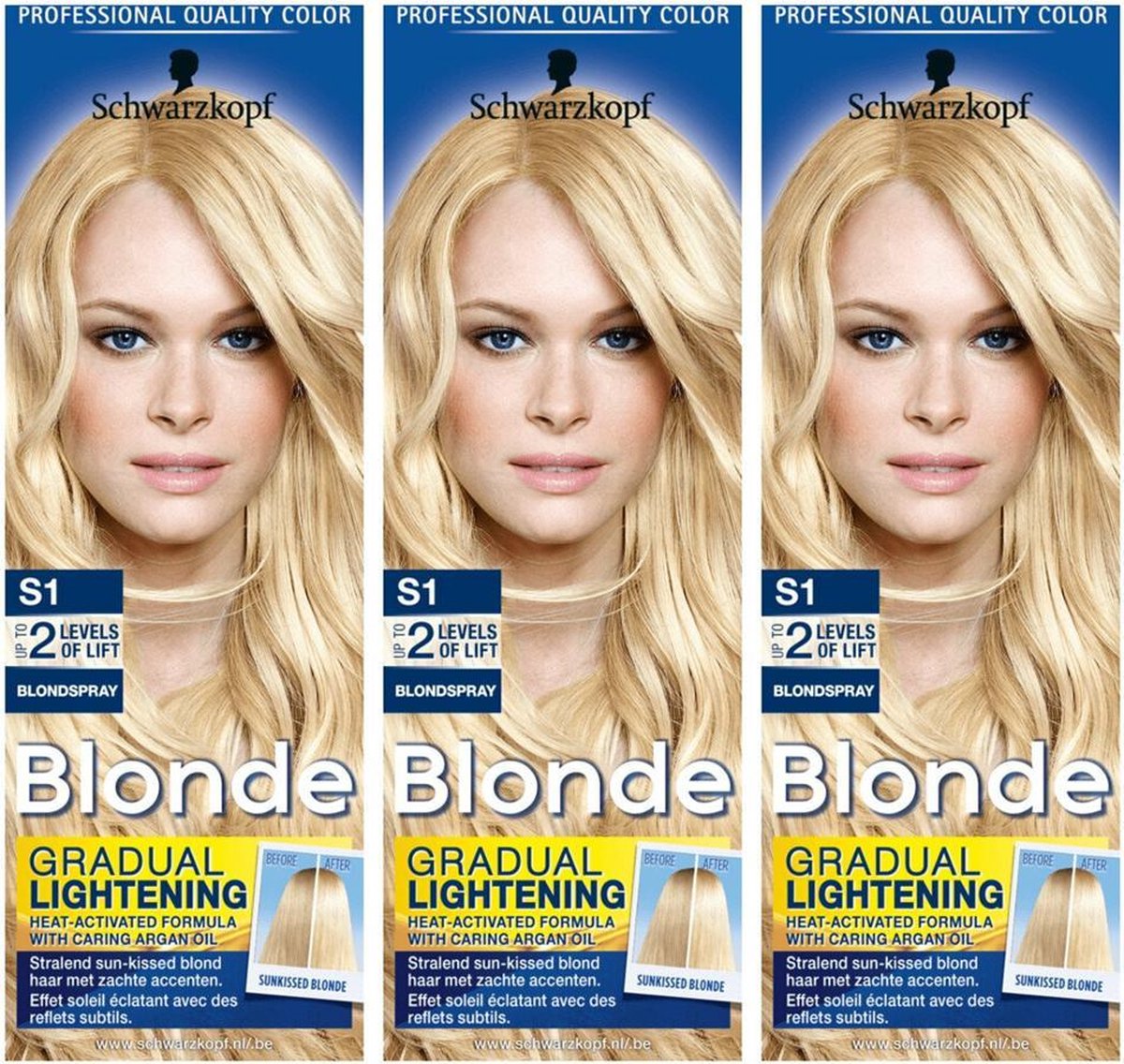Schwarzkopf Blonde Blondspray S1 Multi Pack - 3 x 125 ml